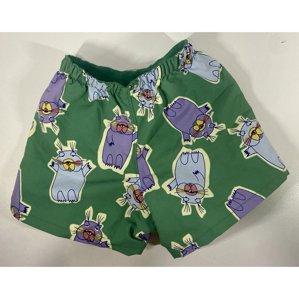 Patagonia Baby Baggies Shorts Marching Around Heartleaf Green 6-12M 60279 NEW
